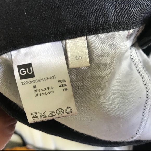 Black Denim High Waist Skirt - Picture 4 of 4